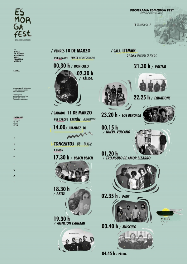 Ya tenemos horarios para el Esmorga Fest
