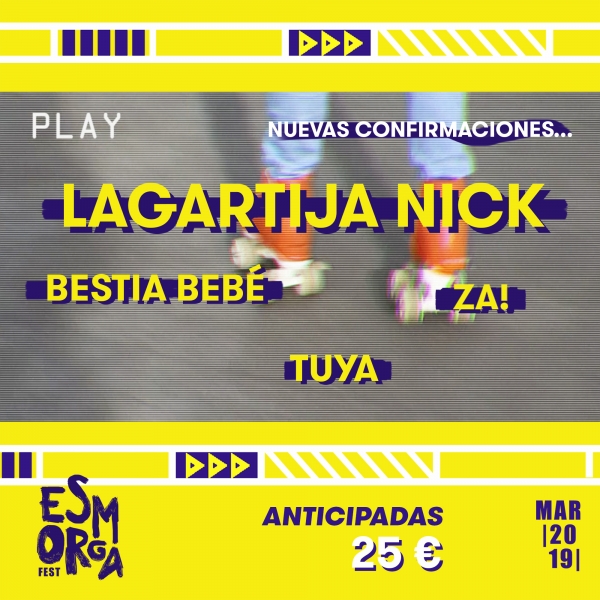 Lagartija Nick, Bestia Beb&eacute;, Za! y Tuya se unen al Esmorga Fest