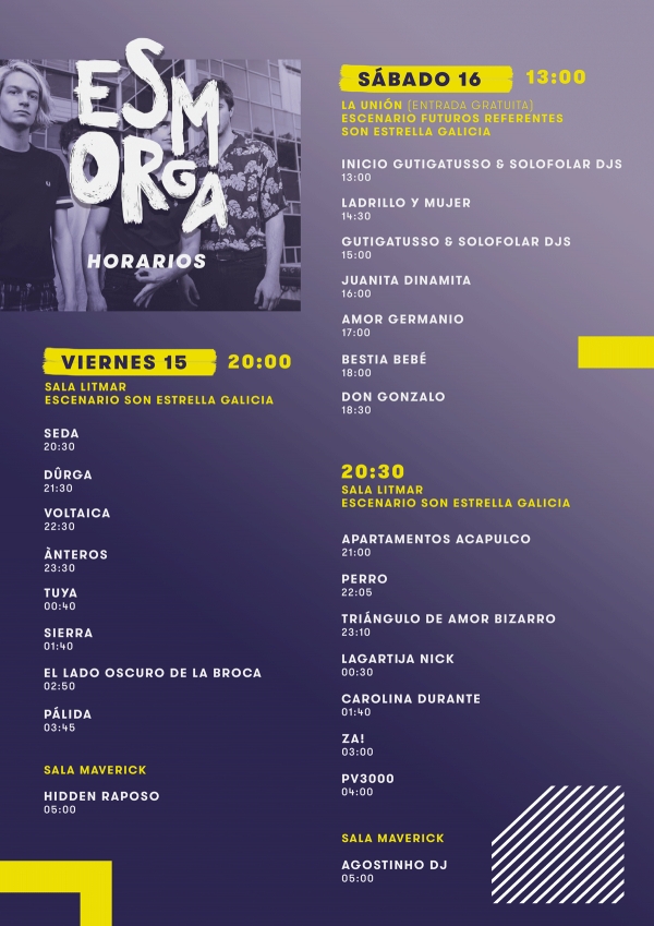 Horarios e mapa do Esmorga Fest 2019