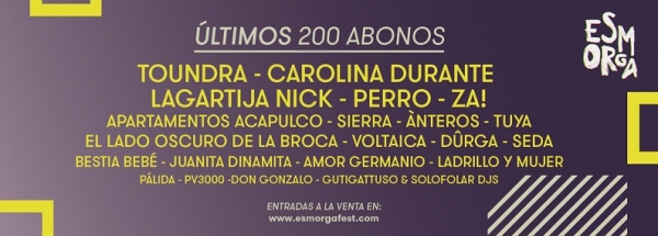 &iexcl;&iexcl;SOLO QUEDAN 200 ABONOS PARA EL ESMORGAFEST!!